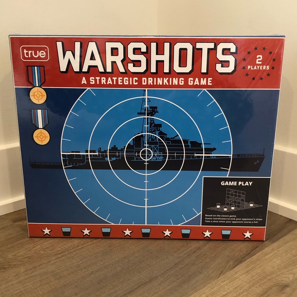 New and Sealed Warshots A Strategic Drinking Game